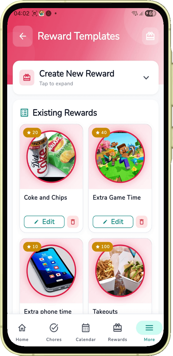Set Up Rewards